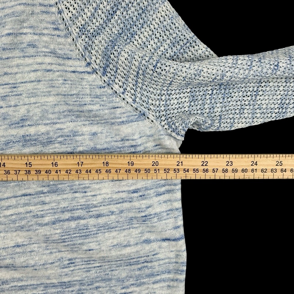 Talbots Cardigan Women Medium Blue Open Long Sleeve Knit Pockets NWT - Picture 9 of 15
